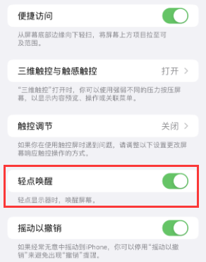 桐庐苹果授权维修站分享iPhone轻点无法唤醒怎么办 