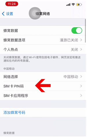 桐庐苹果14维修网分享如何给iPhone14的SIM卡设置密码 