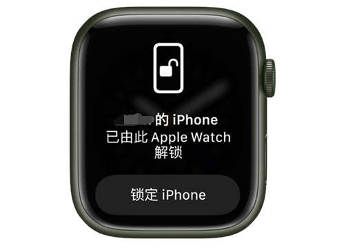 桐庐苹果手机维修分享用 AppleWatch 解锁配备面容 ID 的 iPhone方法 